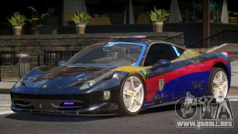 Ferrari 458 SR Police para GTA 4