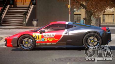 Ferrari 458 Italia GT PJ2 para GTA 4