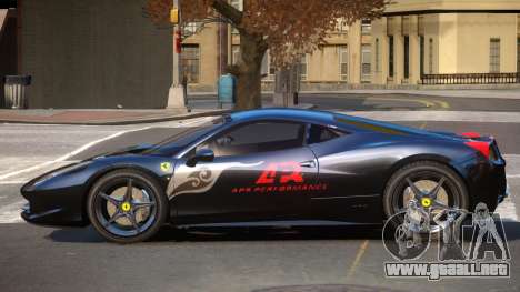 Ferrari 458 Italia GT PJ4 para GTA 4