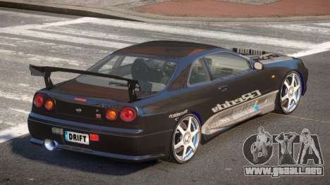 Nissan Skyline R34 BS PJ5 para GTA 4