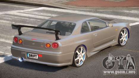 Nissan Skyline R34 BS para GTA 4