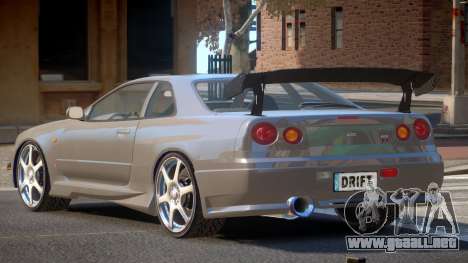 Nissan Skyline R34 BS para GTA 4