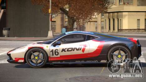 Ferrari 458 Italia GT PJ1 para GTA 4