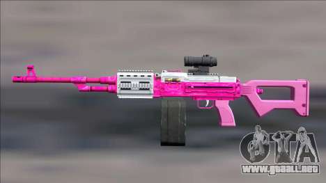 GTA V Shrewsbury MG Pink Scope (Extended clip) para GTA San Andreas