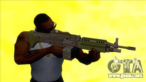 GTA V Combat MG Green Small Mag para GTA San Andreas