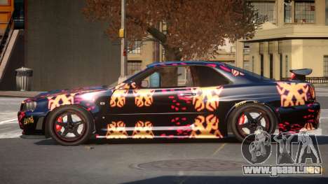 Nissan Skyline R34 GS PJ4 para GTA 4