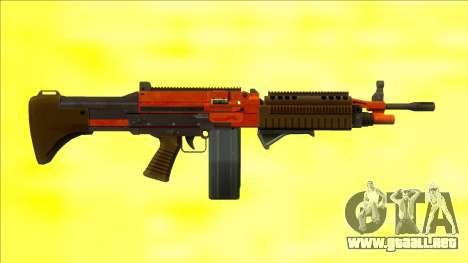 GTA V Combat MG Orange Grip Big Mag para GTA San Andreas