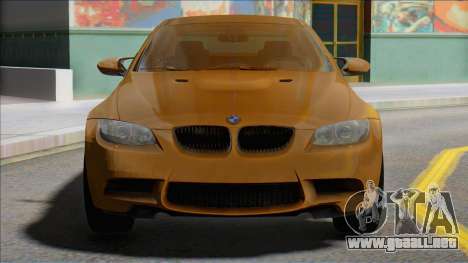 BMW M3 E92 Yellow Coupe para GTA San Andreas