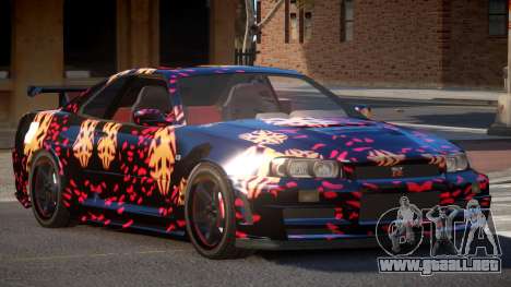 Nissan Skyline R34 GS PJ4 para GTA 4