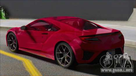 Acura NSX SA para GTA San Andreas