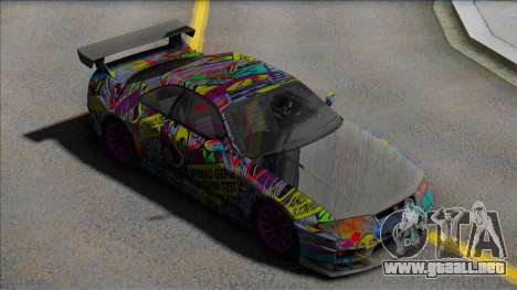 Nissan Skyline GTR Sticker Bomb para GTA San Andreas