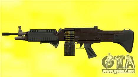 GTA V Combat MG Black Grip Small Mag para GTA San Andreas