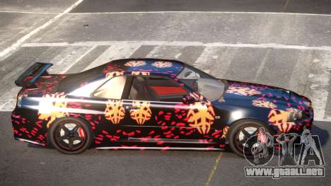 Nissan Skyline R34 GS PJ4 para GTA 4