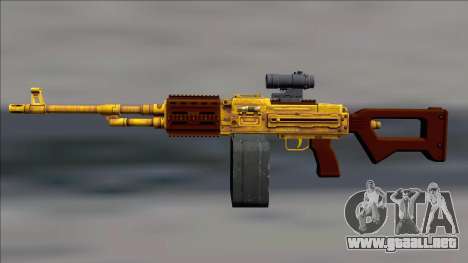 GTA V Shrewsbury MG Gold Scope (Extended clip) para GTA San Andreas