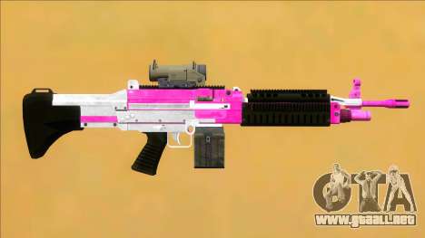 GTA V Combat MG Pink Scope Small Mag para GTA San Andreas