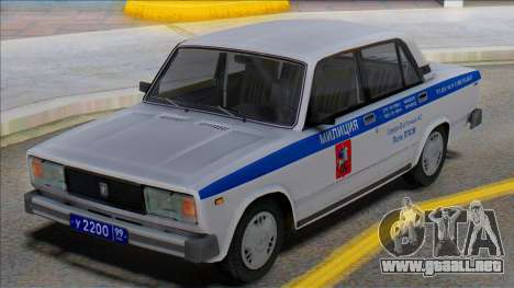 Vaz 2105 PPP Police 2001 para GTA San Andreas