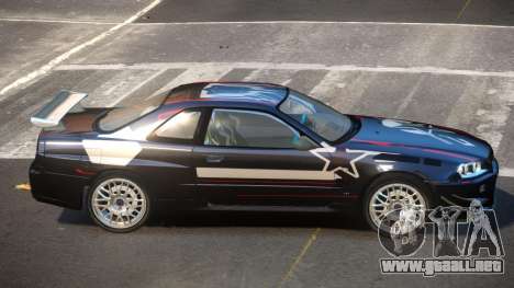 2003 Nissan Skyline R34 GT-R PJ1 para GTA 4