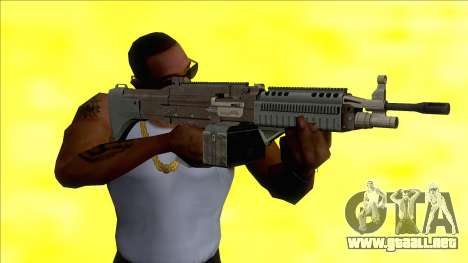 GTA V Combat MG Black Grip Small Mag para GTA San Andreas