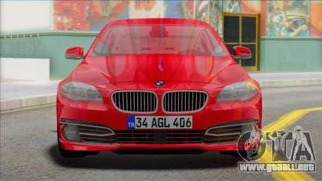 BMW 525i F10 REAL CAR para GTA San Andreas