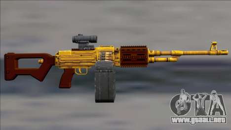 GTA V Shrewsbury MG Gold Scope (Extended clip) para GTA San Andreas