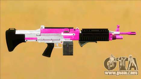 GTA V Combat MG Pink Grip Small Mag para GTA San Andreas