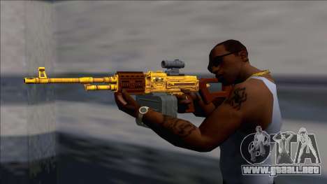 GTA V Shrewsbury MG Gold Scope (Extended clip) para GTA San Andreas