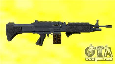 Combat MG Etched Metal Grip Small Mag para GTA San Andreas