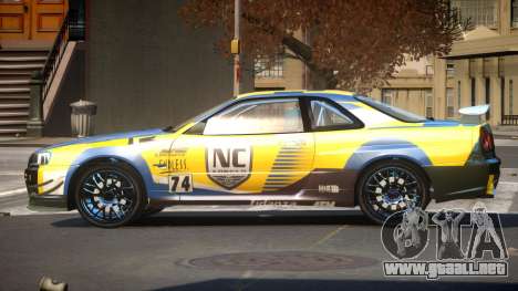 2003 Nissan Skyline R34 GT-R PJ9 para GTA 4