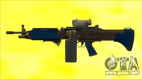 GTA V Combat MG LSPD All Attachments Big Mag para GTA San Andreas