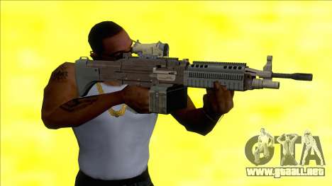 GTA V Combat MG Black Scope Small Mag para GTA San Andreas