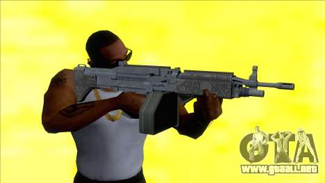 Combat MG Ettched Metal Grip Big Mag para GTA San Andreas