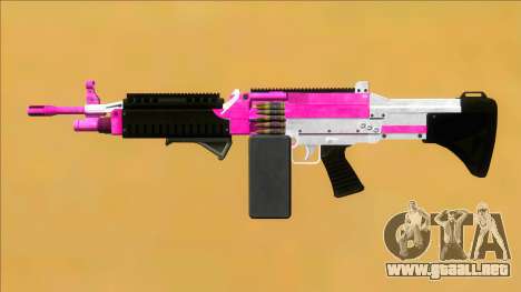 GTA V Combat MG Pink Grip Big Mag para GTA San Andreas