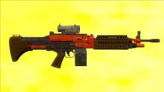 GTA V Combat MG Orange Scope Small Mag para GTA San Andreas
