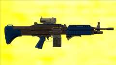 GTA V Combat MG LSPD All Attachments Small Mag para GTA San Andreas