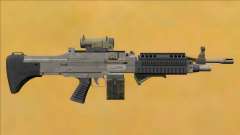 Combat MG Platinum All Attachments Small Mag para GTA San Andreas
