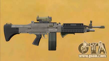 Combat MG Platinum All Attachments Big Mag para GTA San Andreas