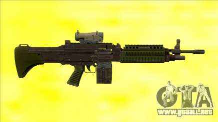GTA V Combat MG Green Scope Small Mag para GTA San Andreas