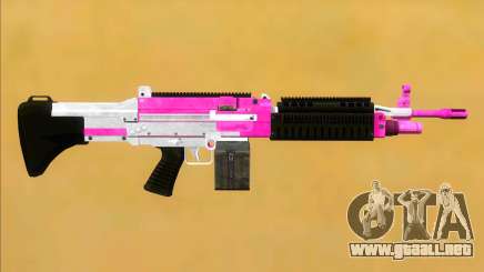 GTA V Combat MG Pink Small Mag para GTA San Andreas