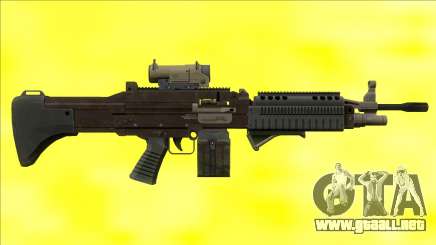 GTA V Combat MG black All Attachments Small Mag para GTA San Andreas