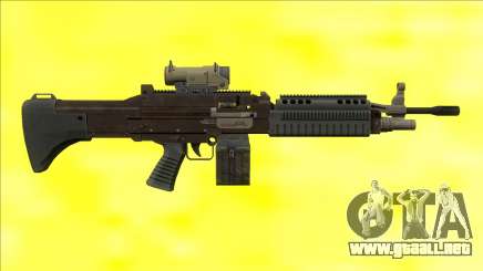 GTA V Combat MG Black Scope Small Mag para GTA San Andreas