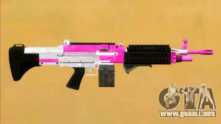 GTA V Combat MG Pink Grip Small Mag para GTA San Andreas