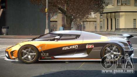 Koenigsegg Agera R Racing L1 para GTA 4