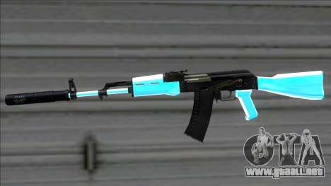 Weapons Pack Blue Evolution (ak47) para GTA San Andreas