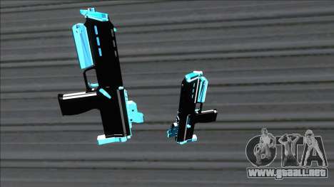 Weapons Pack Blue Evolution (microuzi) para GTA San Andreas