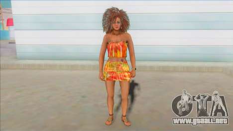 GTA Online Female Big Afro Dress V2 para GTA San Andreas