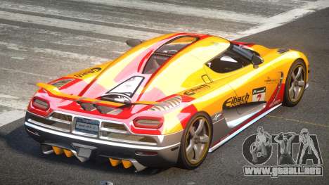 Koenigsegg Agera R Racing L6 para GTA 4