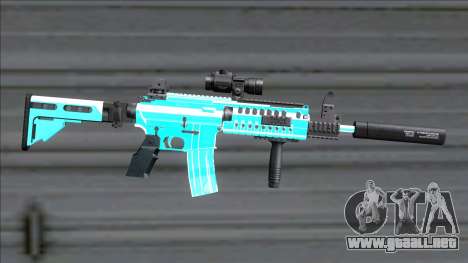 Weapons Pack Blue Evolution (m4) para GTA San Andreas