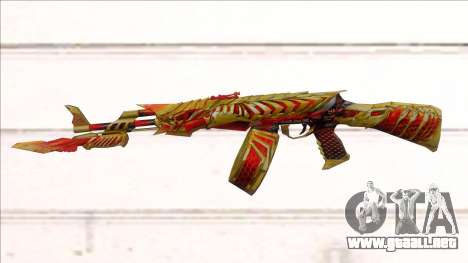 CFMs AK47 HeiWuShi Gold para GTA San Andreas