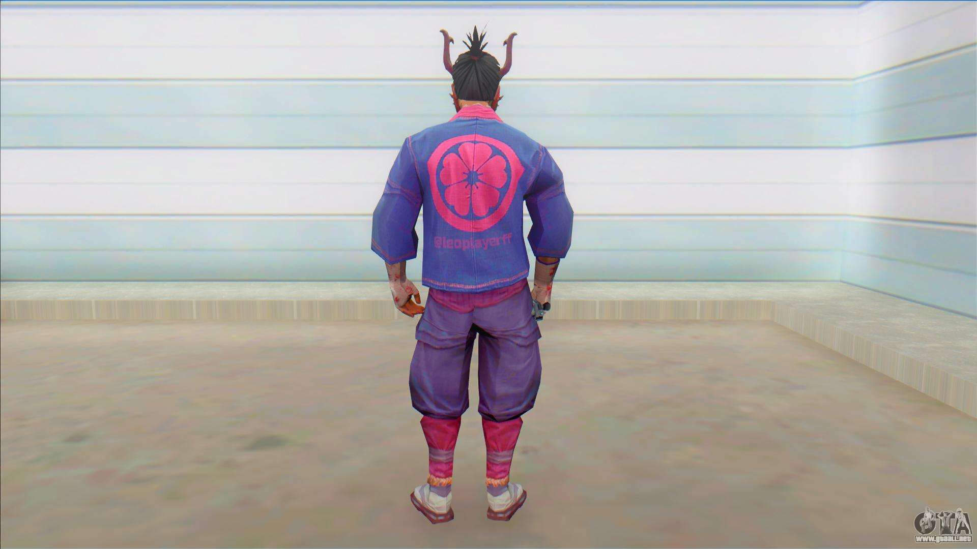 Skin Sakura Masculino Free Fire para GTA San Andreas