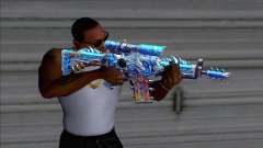 SG552 Lycantrope Aqua para GTA San Andreas